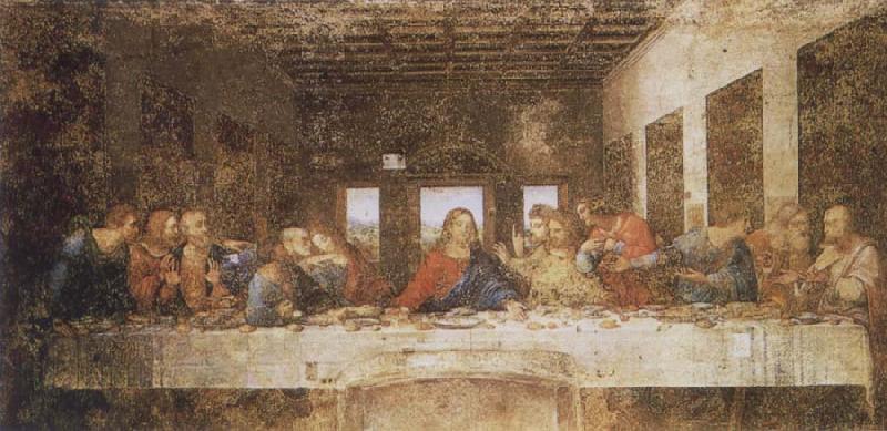 Leonardo  Da Vinci The Last Supper oil painting image